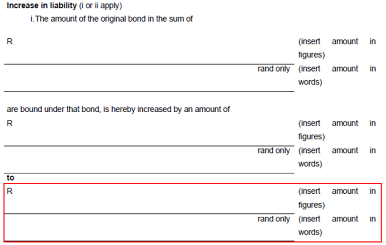 Guide to Completion of Bonds and Addendums | South African Revenue Service