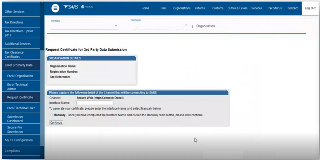 Connect:direct Interface Guide for the submission of Third-Party Data using the Connect Direct ...