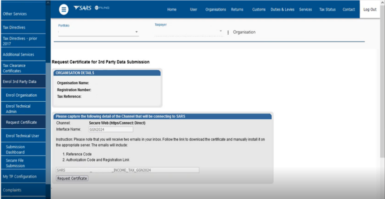 Guide for the Submission of Third-Party Data using the HTTPS Channel ...