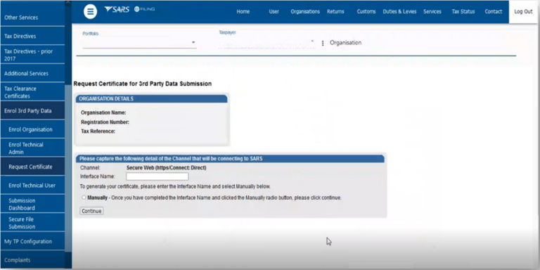 Guide for the Submission of Third-Party Data using the HTTPS Channel ...