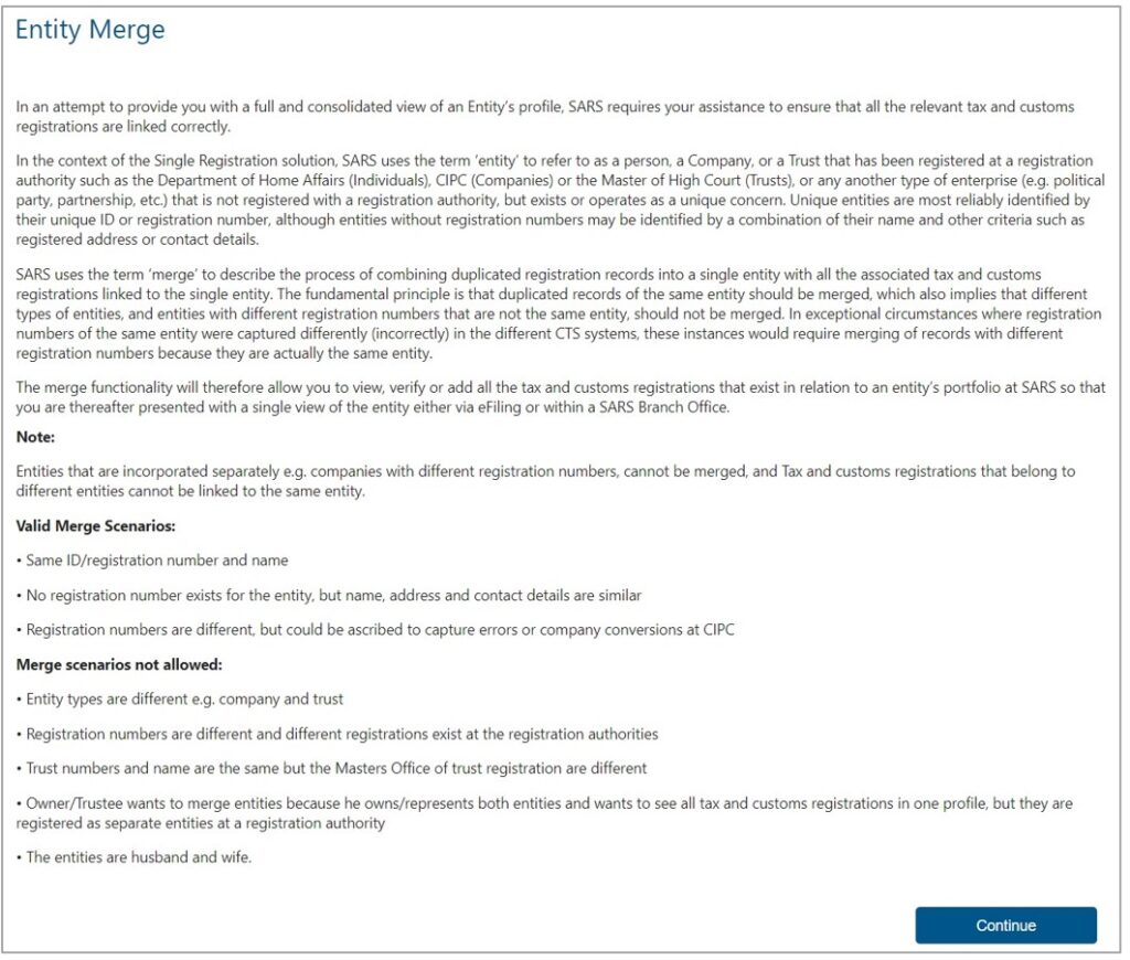 Guide to the Tax Compliance Status functionality on eFiling | South ...