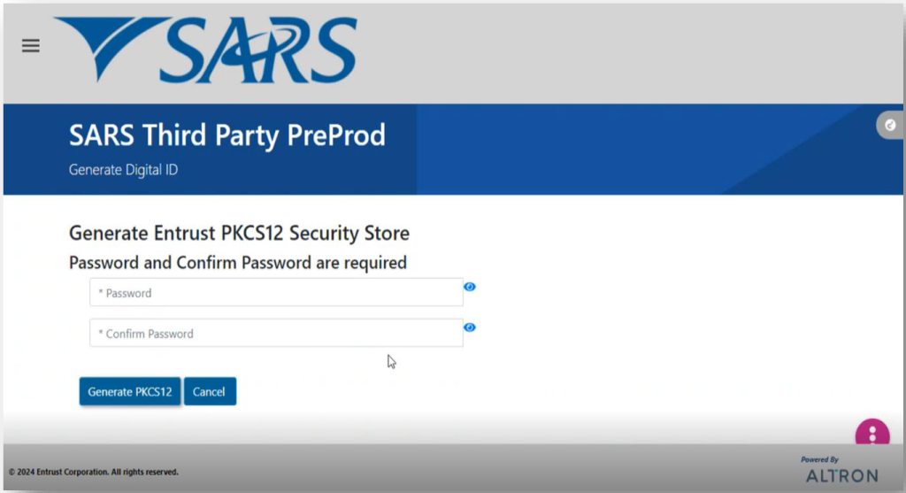 Sars Password Example Guide for the Submission of Third-Party Data using the HTTPS Channel ...