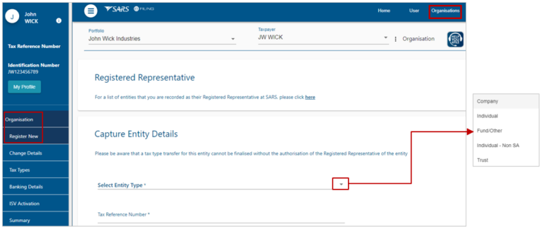 Guide to Register for eFiling and Manage your User Profile | South ...
