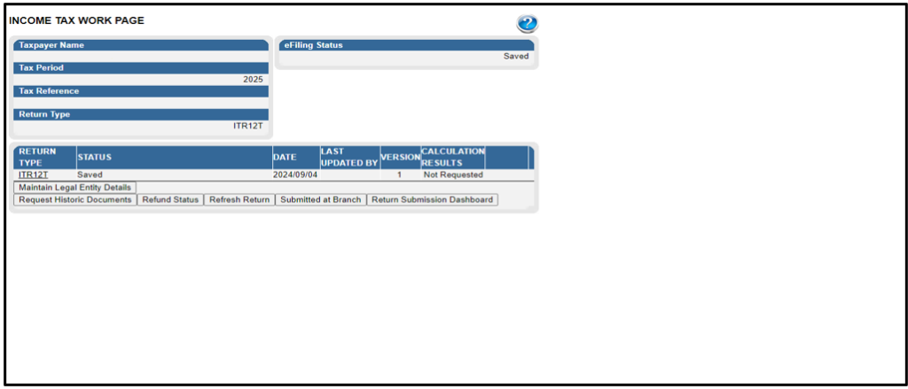 Itr12 Form Example.pdf Step by Step Guide to Complete your Trust Return via eFiling | South ...