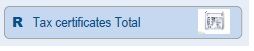 Screenshot of Tax Certificates Total field