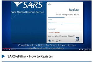 www.sars.gov.za tax number registration form
