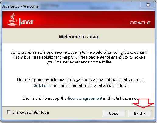 java update failed windows 10