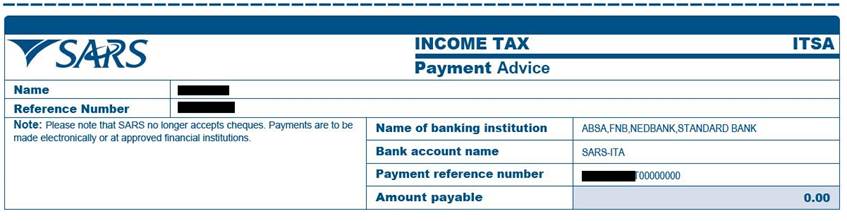 sars tax number